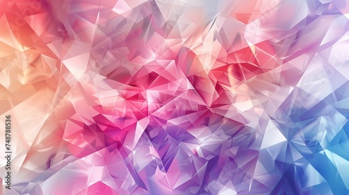 vibrant geometric graphic illustration on modern banner with abstract texture background
