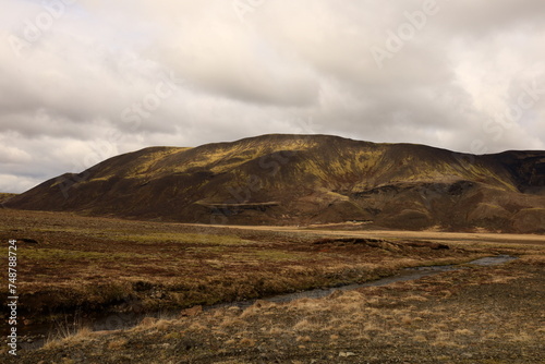 Viewpoint in the Golden Circle which is a tourist area in southern Iceland