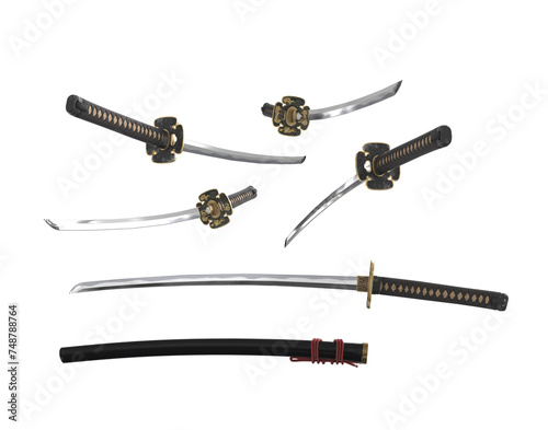 Kantana sword or A samurai katana sword. photo