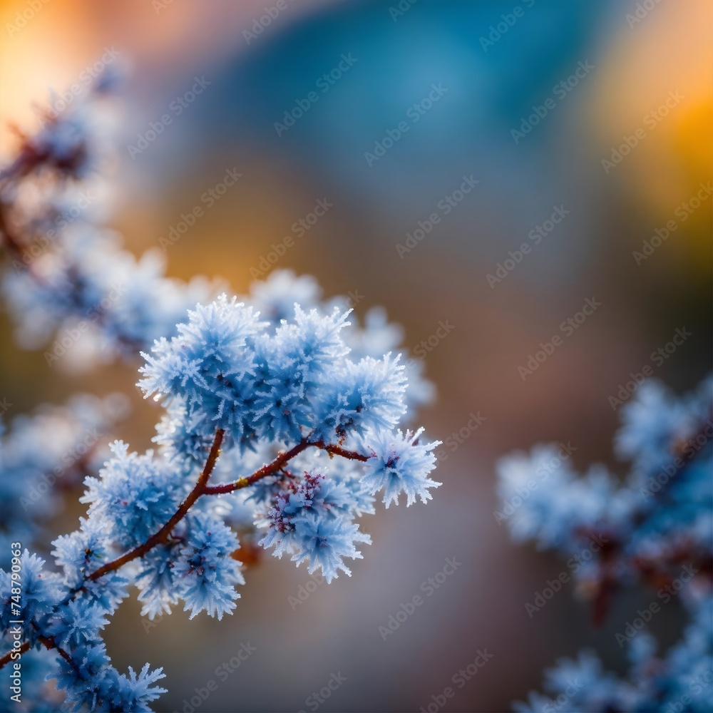 frost on a branch frost on a branch