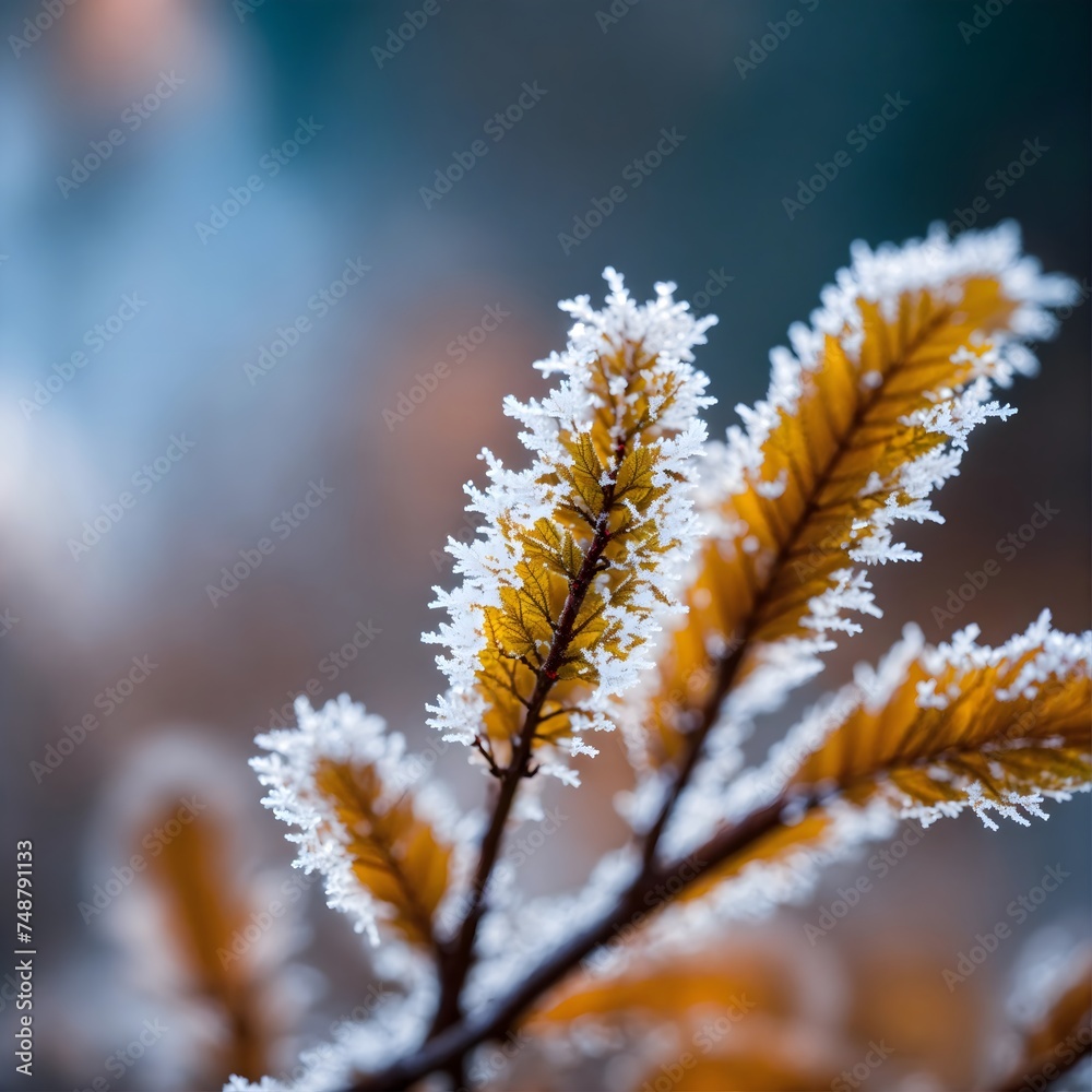 frost on a branch frost on a branch