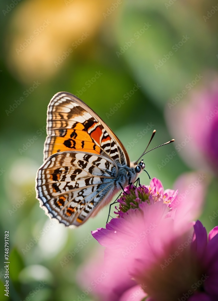 Obraz premium butterfly on flower