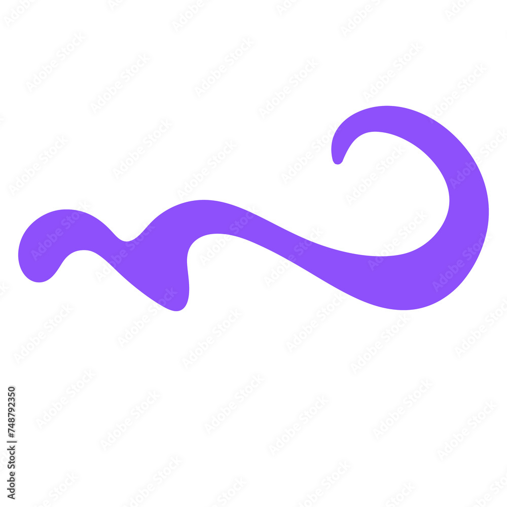Purple Swirl Line 