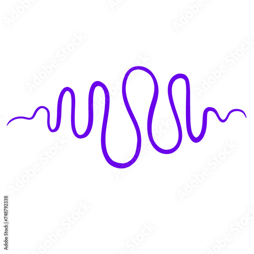 Purple Swirl Line 