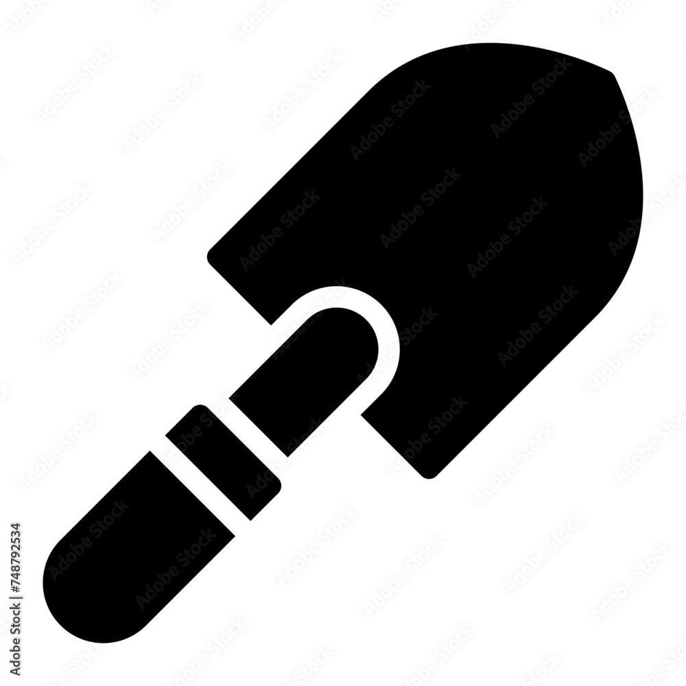 shovel glyph icon shovel glyph icon
