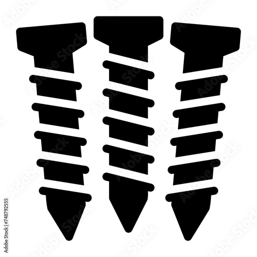 screw glyph icon
