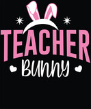 Bunny Teacher t shirt design