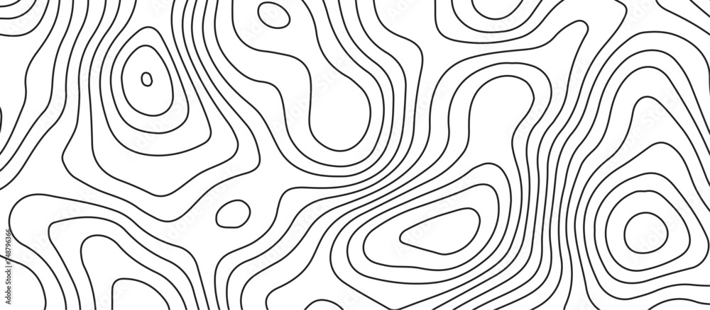 Abstract background of the topographic contours map with geographic line map .white wave paper curved reliefs abstract background .vector illustration of topographic line contour map design .