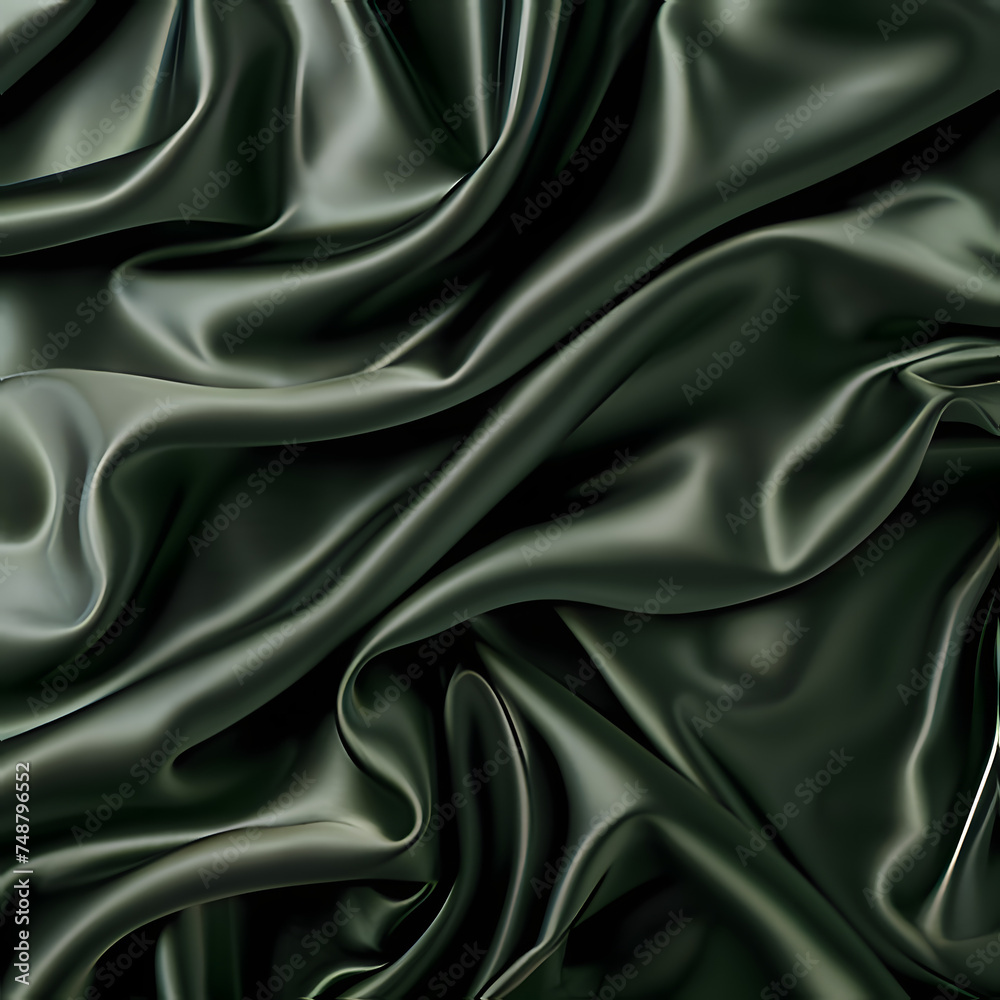 black satin background. Generative AI black satin background. Generative AI