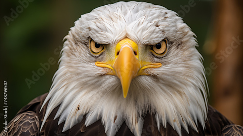 Front view of Bald eagle.