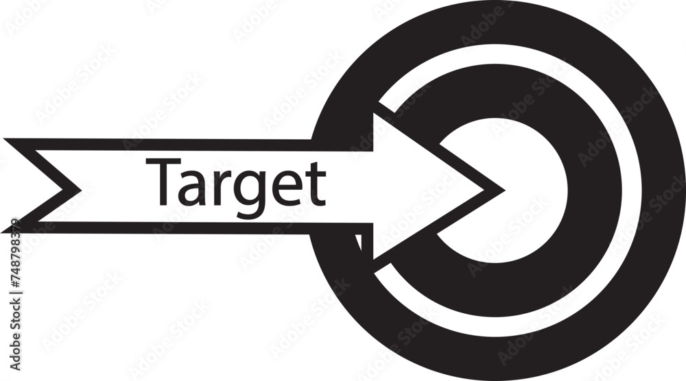 target business goals vector outline target business goals vector outline