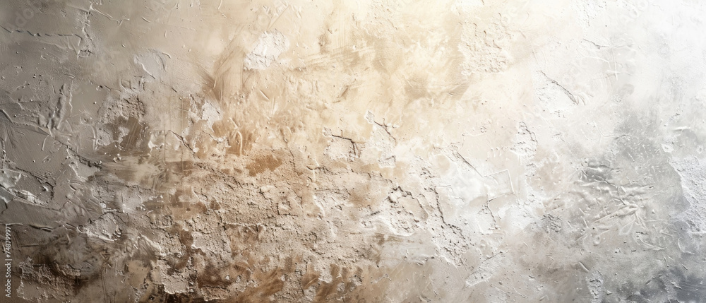 Plaster wall with subtle texture and neutral tones, classic versatile background for portraits, product photography, minimalist designs, even lighting for soft finish - obrazy, fototapety, plakaty 