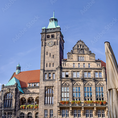 Chemnitz City Hall building front view