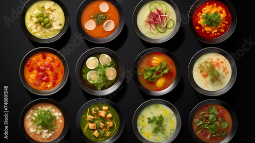 Assorted icons featuring delicious food items like soup, stew, chicken, vegetables, and more, presented in a vibrant and appetizing display