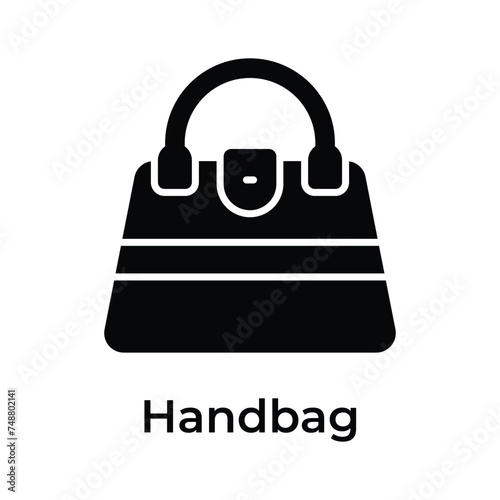 Grab this amazing vector of handbag in modern style