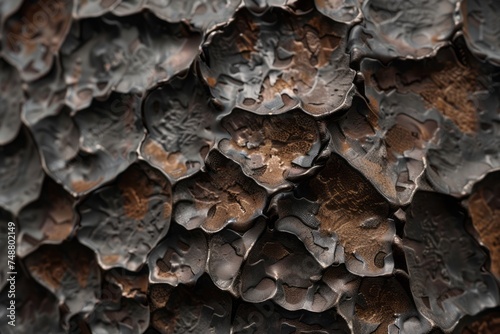 Rusted metal texture with corrosion, patina for 3D projects, close up wallpaper background