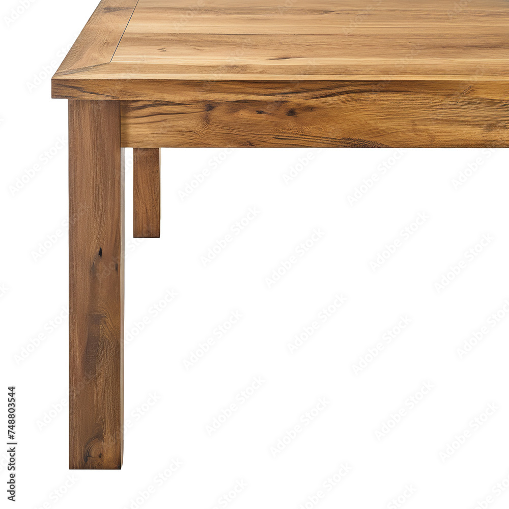 Modern Elegance: Wooden Table Isolated on White isolated on transparent background PNG file Modern Elegance: Wooden Table Isolated on White isolated on transparent background PNG file