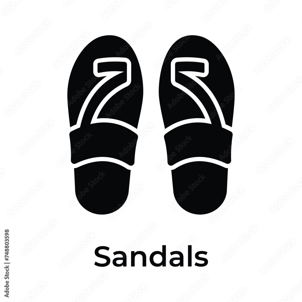 Visually perfect premium icon of ladies sandals in trendy style Visually perfect premium icon of ladies sandals in trendy style