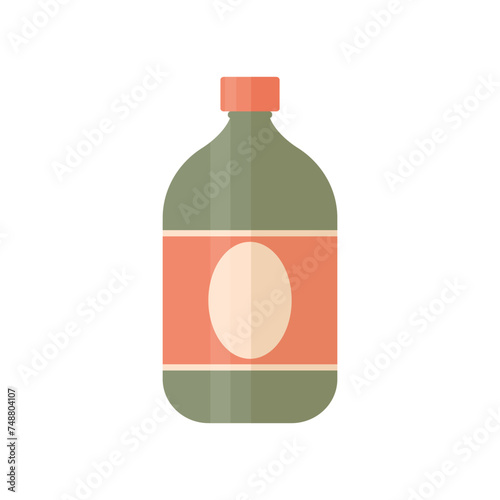 Bottle icon. Abstract cosmetics, medicine or drink container icon. Vector illustration