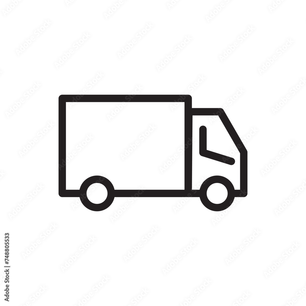 truck icon for delivery, online shopping. icon illustration truck icon for delivery, online shopping. icon illustration