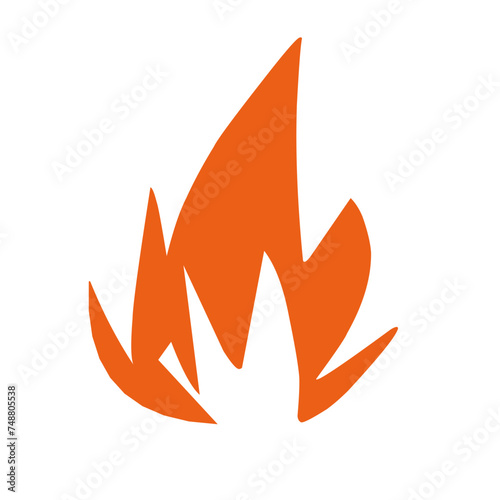 Fire and flames outline icon,Contour bonfire, linear flaming elements. Hand drawn monochrome different fire flame vector illustration.