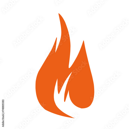 Fire and flames outline icon,Contour bonfire, linear flaming elements. Hand drawn monochrome different fire flame vector illustration.