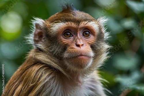 close up of a monkey in the wild © Muh