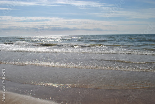 waves on the beach