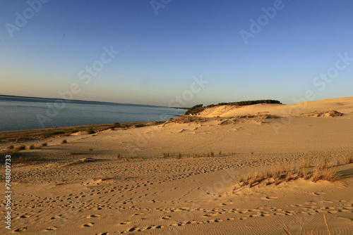 The Dune of Pilat is the tallest sand dune in Europe. It is located in La Teste-de-Buch in the Arcachon Bay area  France