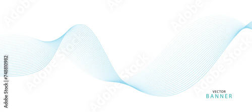 Lines for the background. blue stripes on a white background. Vector for brochures.