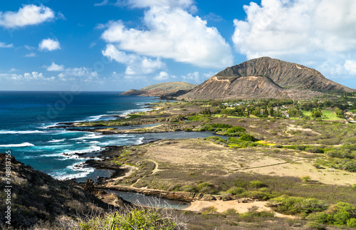 Kaiwi State Scenic Shoreline on Oahu island in Hawaii, United States photo