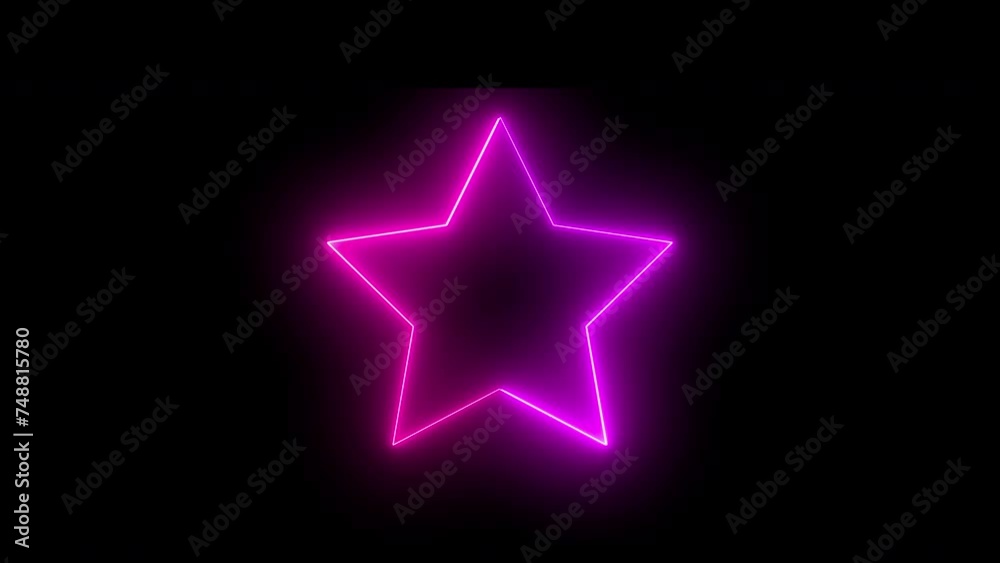 neon light star neon light star