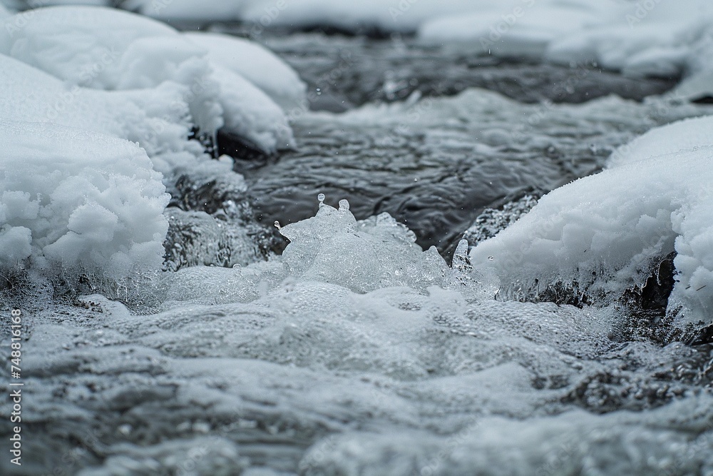 River Breaking Free from Winter Ice
River Breaking Free from Winter Ice