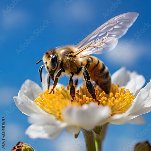 Bee photography, generative ai