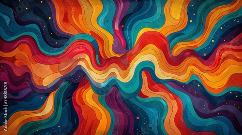 1970s Psychedelic Art Patterns