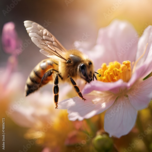Bee photography, generative ai