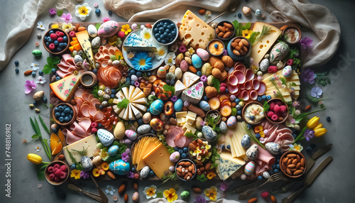 Easter Elegance on a Charcuterie Board: A Symphony of Spring Flavors