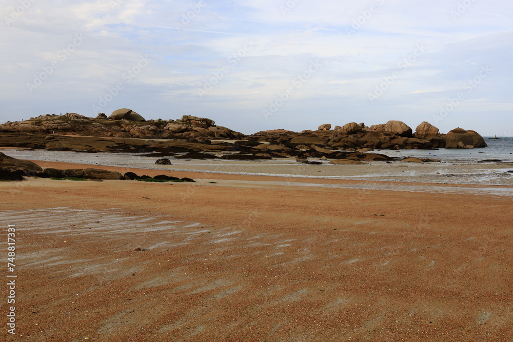 The Trégastel beach is located in the department of Côtes-d'Armor, Brittany