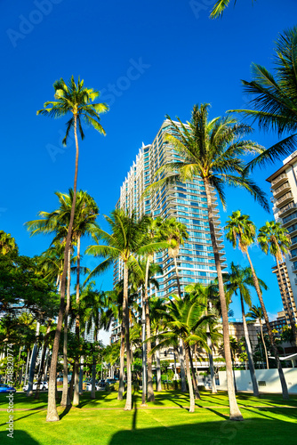 Fort DeRussy Beach Park in Honolulu - Oahu Island, Hawaii