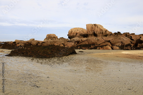 The Tr  gastel beach is located in the department of C  tes-d Armor  Brittany