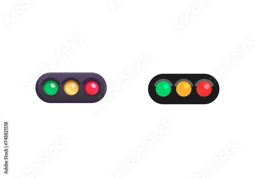 Horizontal traffic light