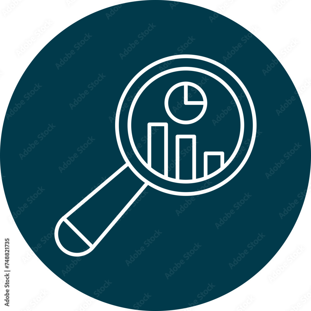 Analysis Vector Line Circle Icon Analysis Vector Line Circle Icon