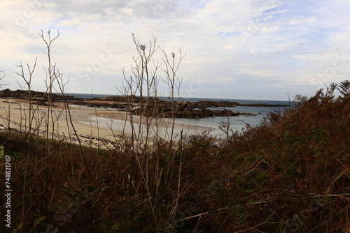 The Tr  gastel beach is located in the department of C  tes-d Armor  Brittany