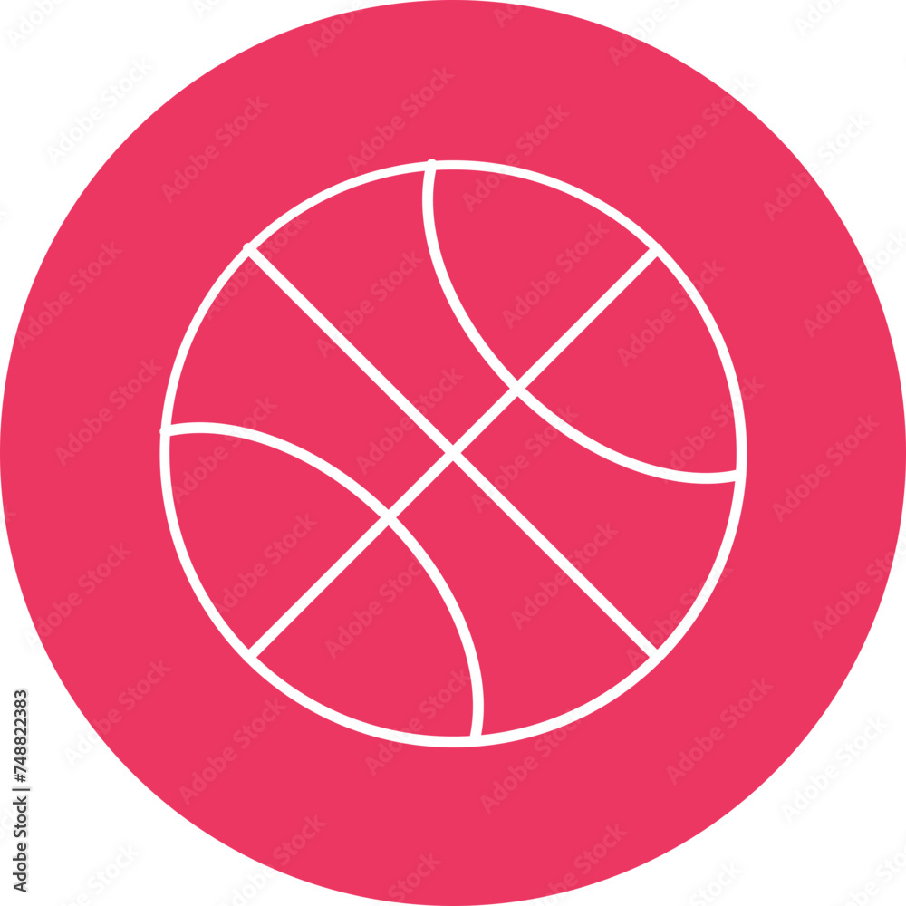 Basketball Vector Line Circle Icon Basketball Vector Line Circle Icon