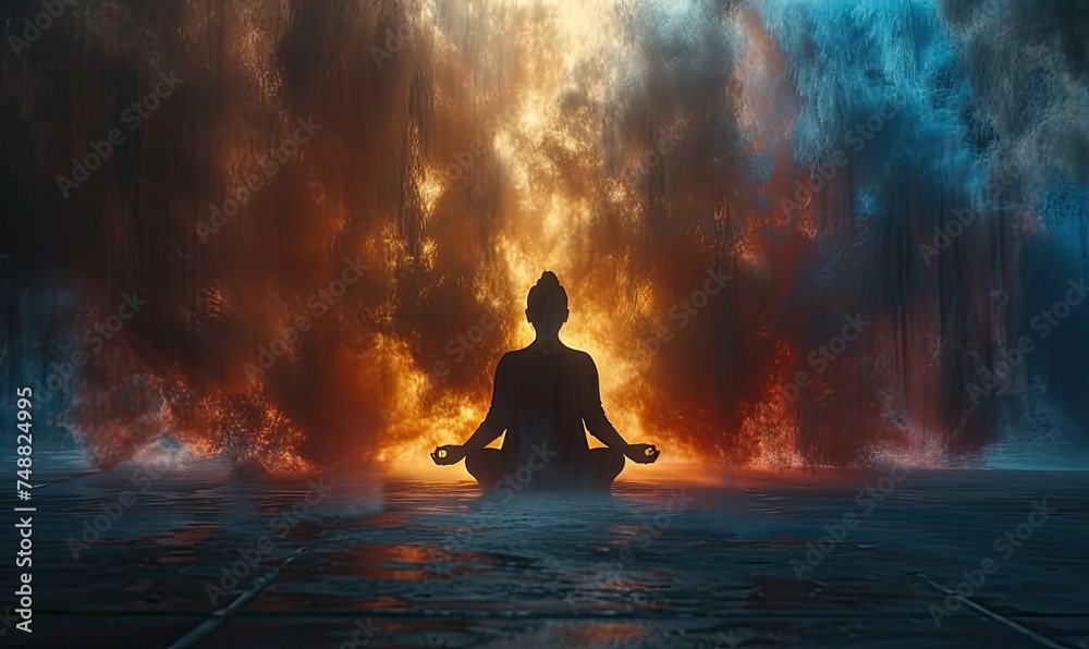yoga in the lotus pose yoga in the lotus pose