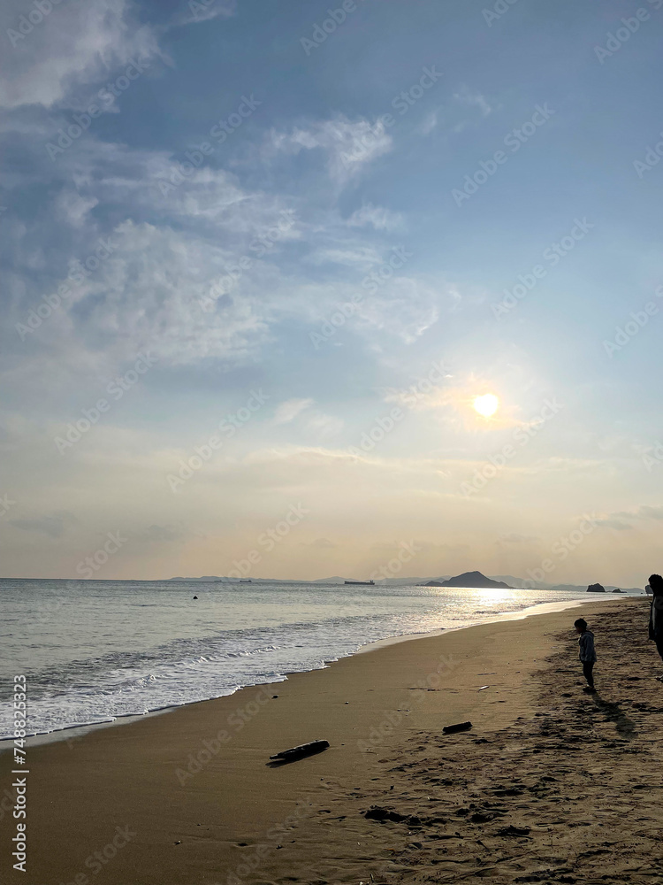 Naklejka premium 渥美半島 菜の花まつり