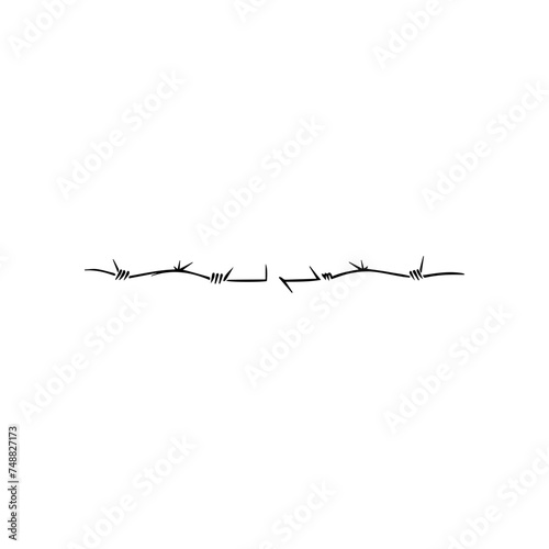 Barbed wire vector