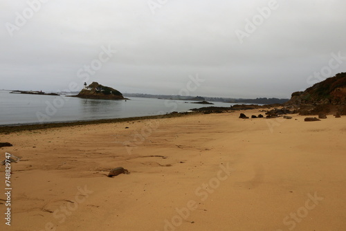 View on the tip of Penn al Lann located in the Carantec commune in the Finistère department of Brittany photo