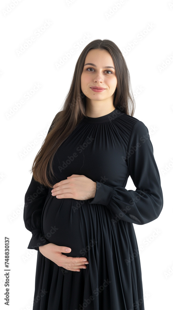 photo of a pregnant woman, a pregnant girl in a black dress, Pregnant Woman Hand On Stomach photo of a pregnant woman, a pregnant girl in a black dress, Pregnant Woman Hand On Stomach