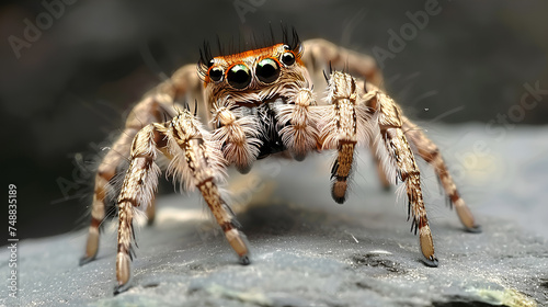 Jumping spider from Turkey clous-up